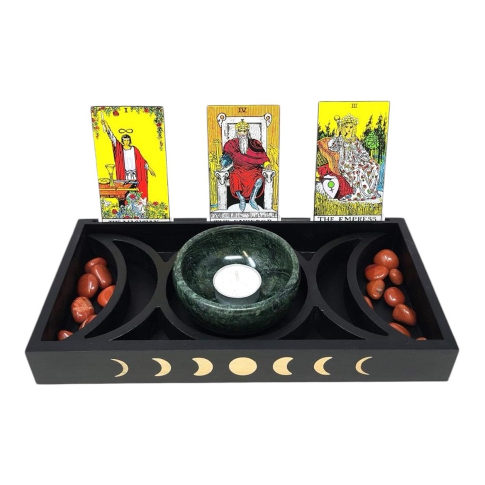 Triple Moon Tarot Card Holder